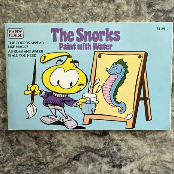 The Snorks Paint With Water Book 1985 Unused - Picture 1 of 2